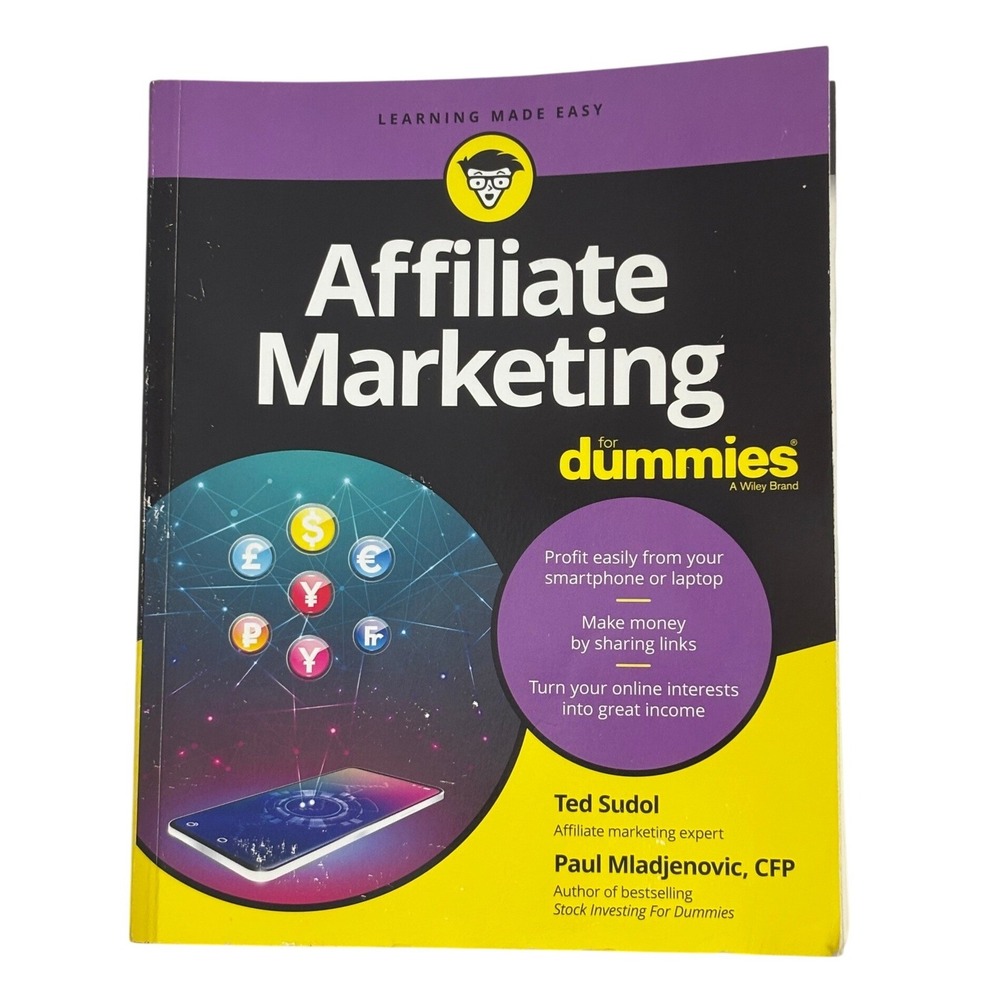 Affiliate Marketing For Dummies Ted Sudol Paul Mladjenovic Paperback Book SEO